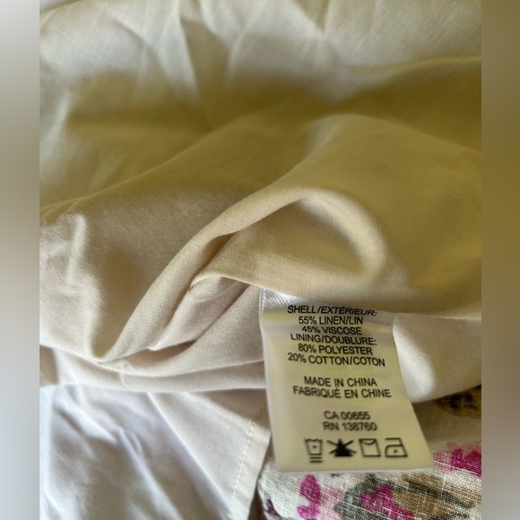 Reitmans X The Birds Papaya linen blend dress size 2X NWT - Picture 5 of 5